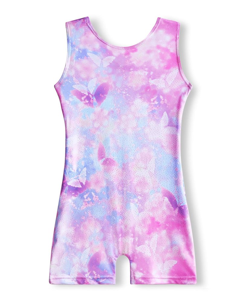 YDMZX Girls Gymnastics Leotard with Built-in Shorts – Sparkly, Durable No-See-Through Fabric, 4-Way Stretch