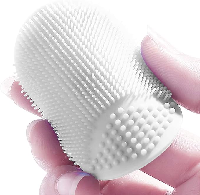 Silicone Facial Cleansing Brush, Soft Face Brush, Blackhead Acne Pore Pad - Face Exfoliator & Deep Cleaning 4 Pack