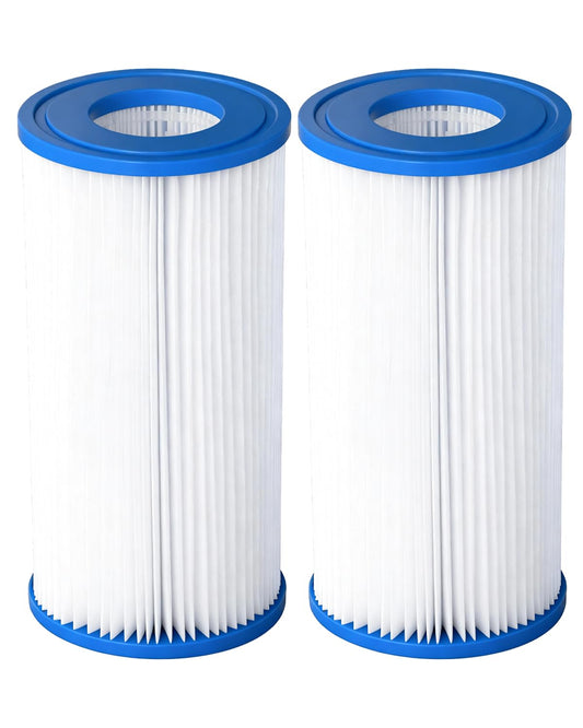 DAYEAR Pool Filter Cartridge for Type A or C,2 Pack Compatible with 29000E/59900E Aboveground Pools,Type A/C Reusable Swimming Filter for 1000/1500/530 GPH Filter Pump