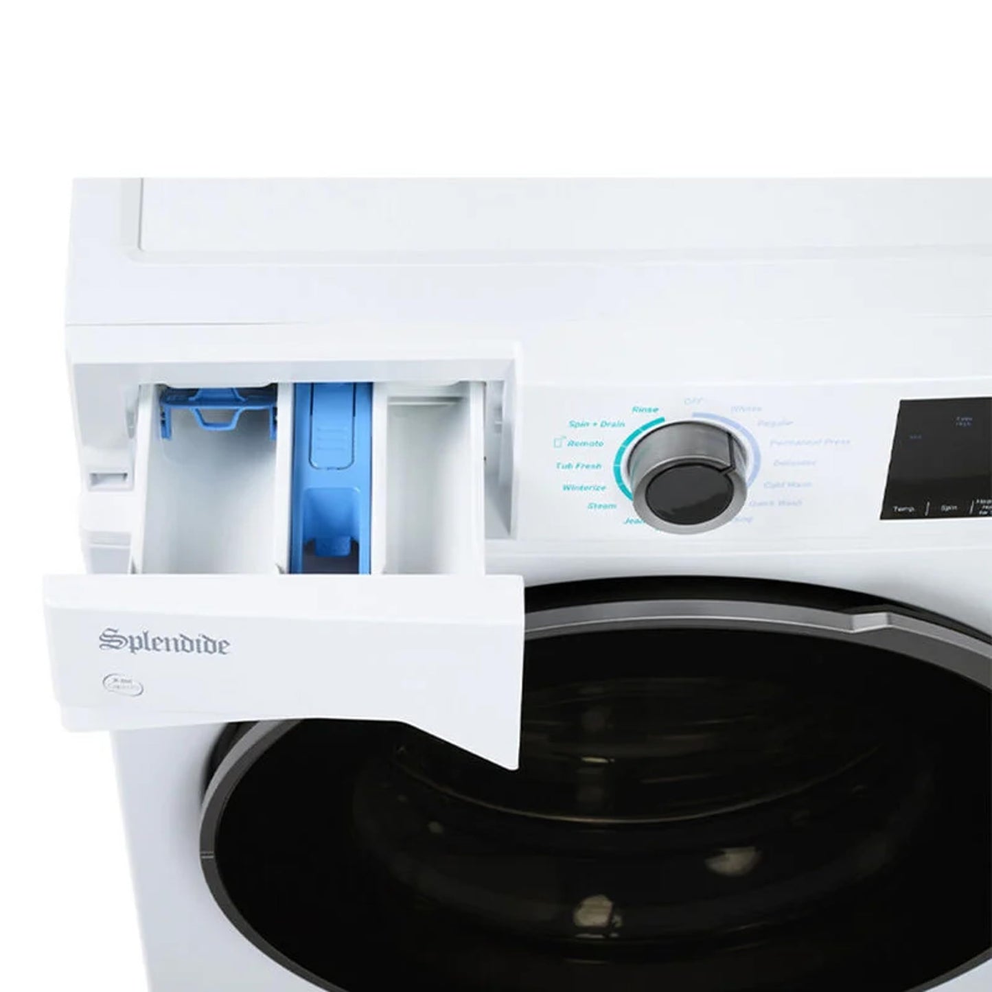 Splendide DV1725X & WFL2500X Replaces WFL1300XD Washer & DV6500X Dryer Stacked Bundle with Vent Kit & SK04 Stack Kit Included + Starter Laundry Powder - Updated Design- Freight Delivery