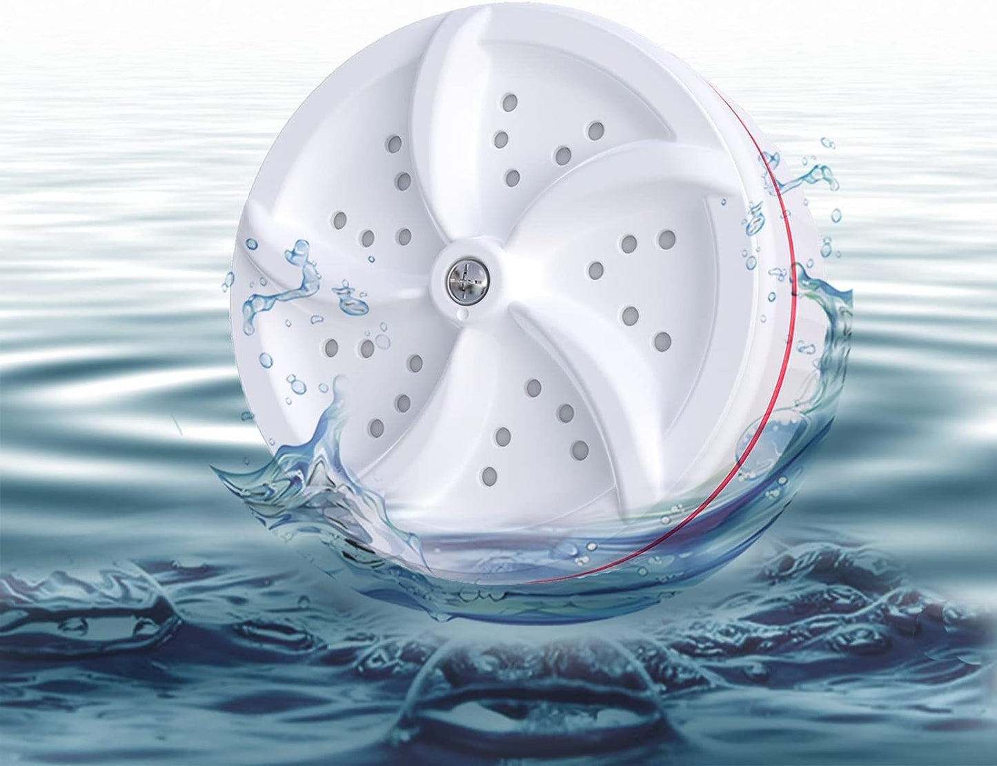 Portable Washing Machine, Mini Ultrasonic Washing Machine 3 in 1 Dishwashers Ultrasonic Waves Suitable for Home, Business, Travel, College Room, RV, Apartment (3.5IN)