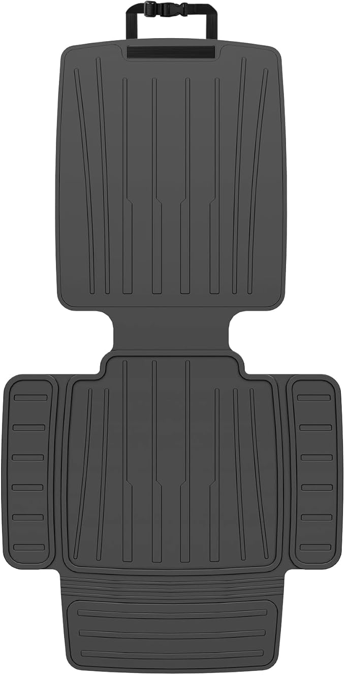 Car Seat Protector for Child Car Seat，TPE Waterproof & Anti-Slip （No Imprints）,carseat Protector car seat Cover Universal Fit for Baby & Pet Use, BPA-Free（Black -1 PC）