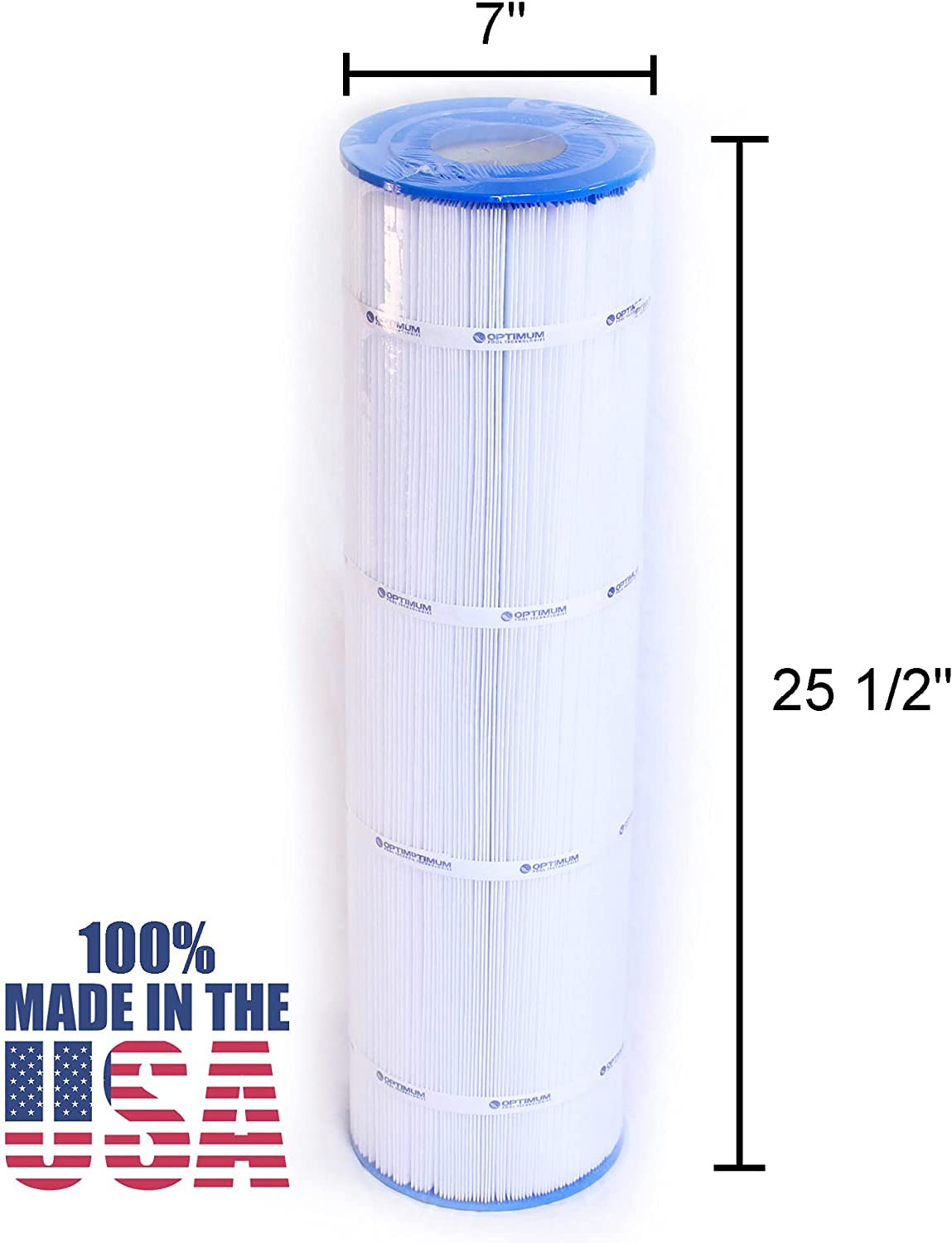 Optimum Pool Technologies® Pool Filter 4PK Compatible Replacement for SwimClear® C4025, & C4030 CX870XRE / Super Star-Clear® C4000 CX880XRE, Unicel C-7488, Filbur FC-1226 & Pleatco PA106 Cartridges