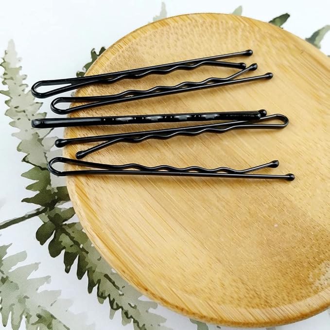 YINGFENG 220pcs Large 2.76-Inch Bobby Pins for Women, Super Grip Black Hair Clips with Box - Reusable Non-Slip Pins for Thick, Long Hair