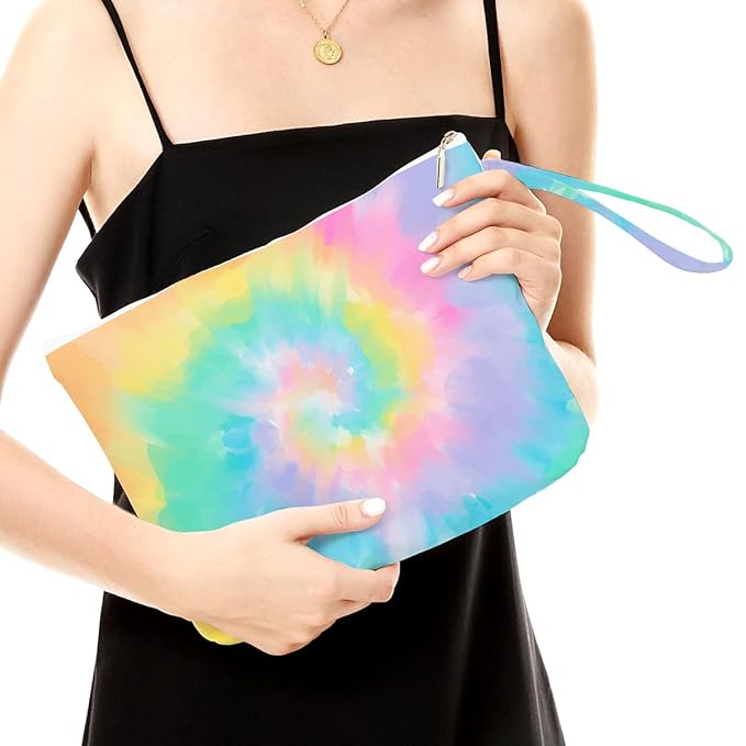 Fokongna Wet Bag, Travel Makeup Bag, Wet Dry Bag, Wet Bag for Swimsuit, Beach Pool Diapers Dirty Yoga Gym Clothes Zipper Pouch for Women Sister Friends Wet Bag Ocean Sea Shells Beach Starfish.336
