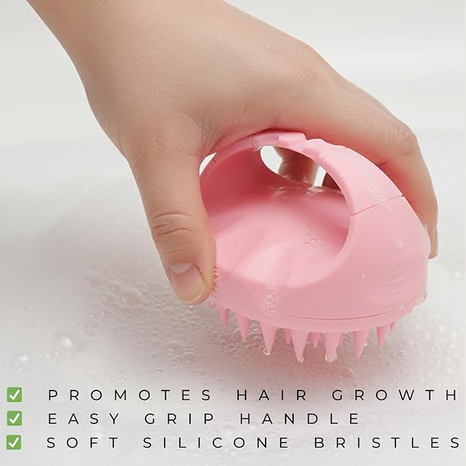 Dunnock Manual Scalp Massager & Shampoo Brush (Pink) Ã¢ÂÂ Designed to give You a Salon-Like Scalp Treatment at Home Turn Every Wash Dandruff Comb Into a Spa Experience Scalp Stimulator.
