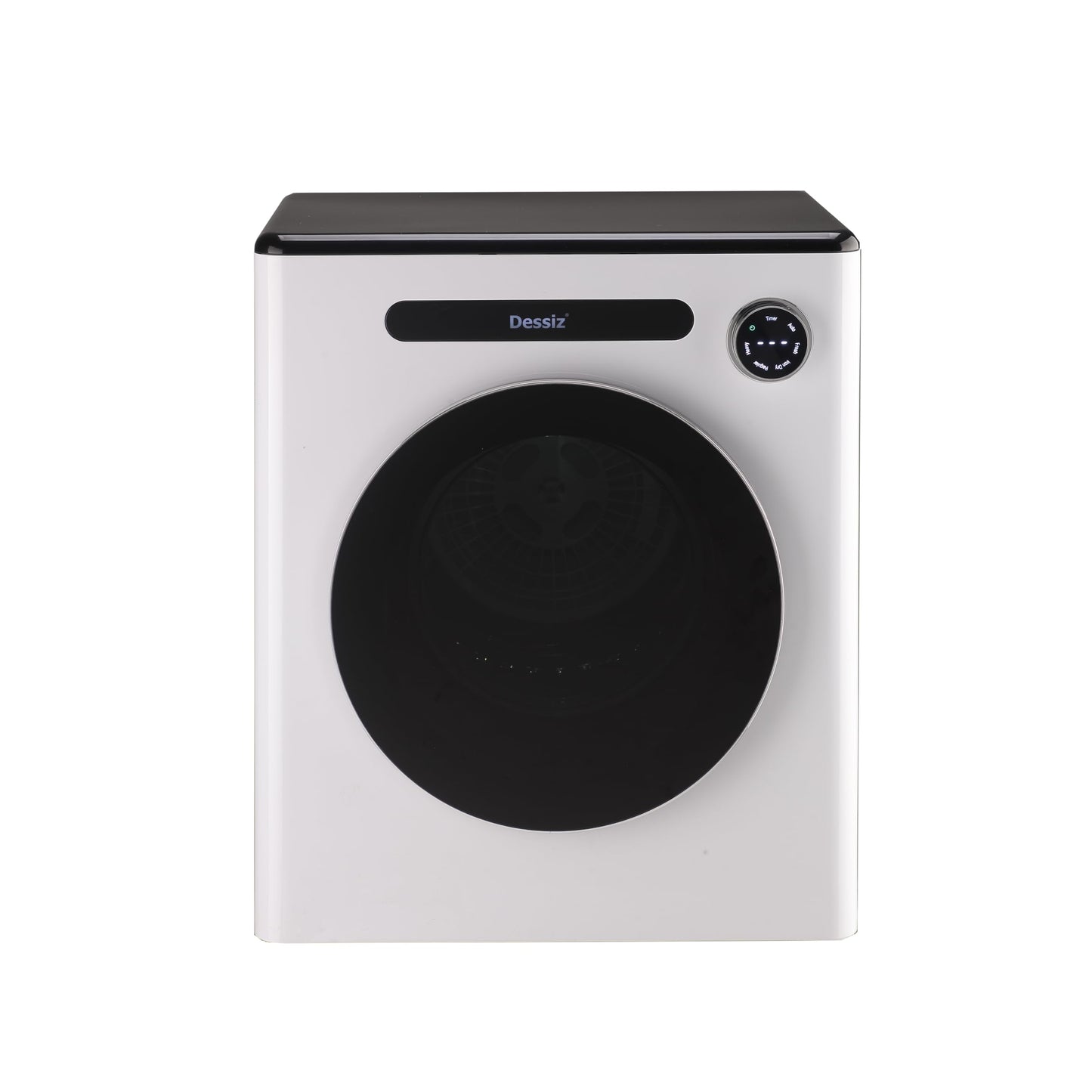 Dessiz 110V Clothes Dryers 950W Compact Dryer 1.6cu.ft Front Load Stainless Steel 11lbs Electric Dryers Machine with Exhaust pipe for Apartment,RVs,Dorms,Auto Stop and Easy Control