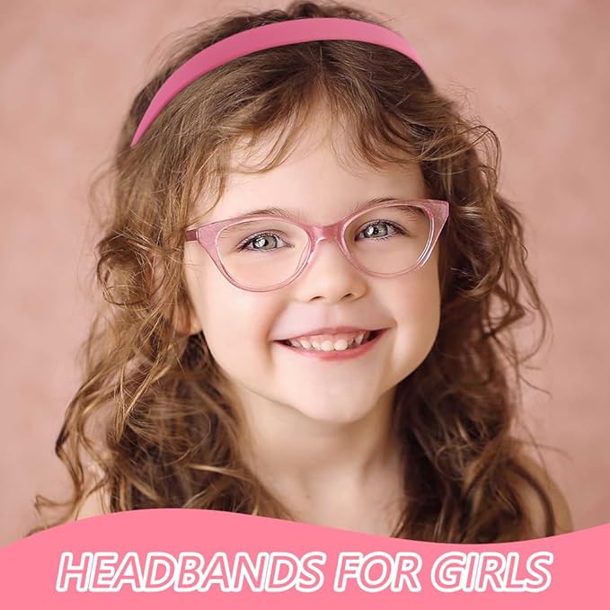 TOBATOBA Headbands for Glasses Wearers No Pressure No Headache Comfortable Hairbands Square Sunglasses Headband for Women Girls, Plastic Headbands with Teeth Non Slip 6Pcs