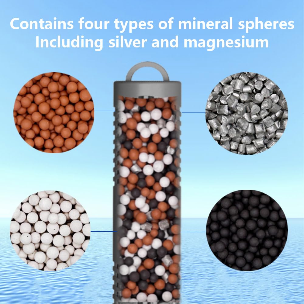 Silver Ion Cartridge for Hot Springs Spa, Hot Tub Silver Ion Cartridge with 4 Months Keeps Spa Water Crystal(Grey,4PCS)