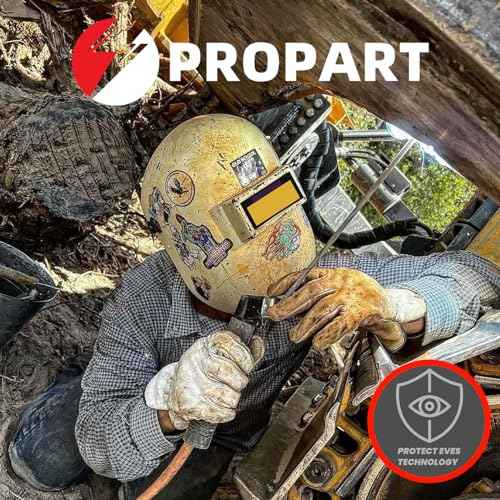 Shade10 | 2¡¿4 1/4 Auto Darkening Welding Lens | Blue Puddle Technology Welding Lens | Compatible with 2¡¿4.25 Welding Helmets | Welding Lens 2¡¿4 1/4 (Gold)