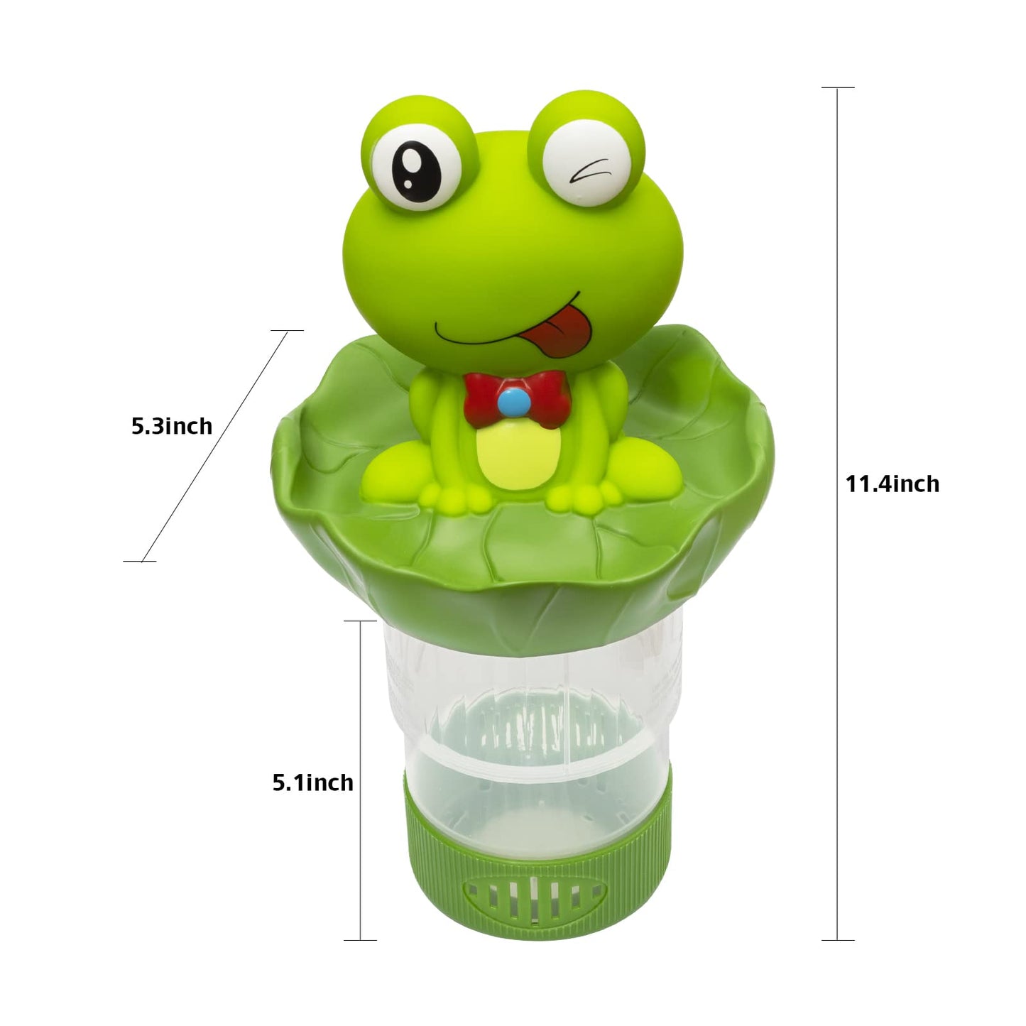 Doli Yearning Pool Chlorine Tablet Floater Floating Pool Chlorine Floater Fits 3' Tablets Frog