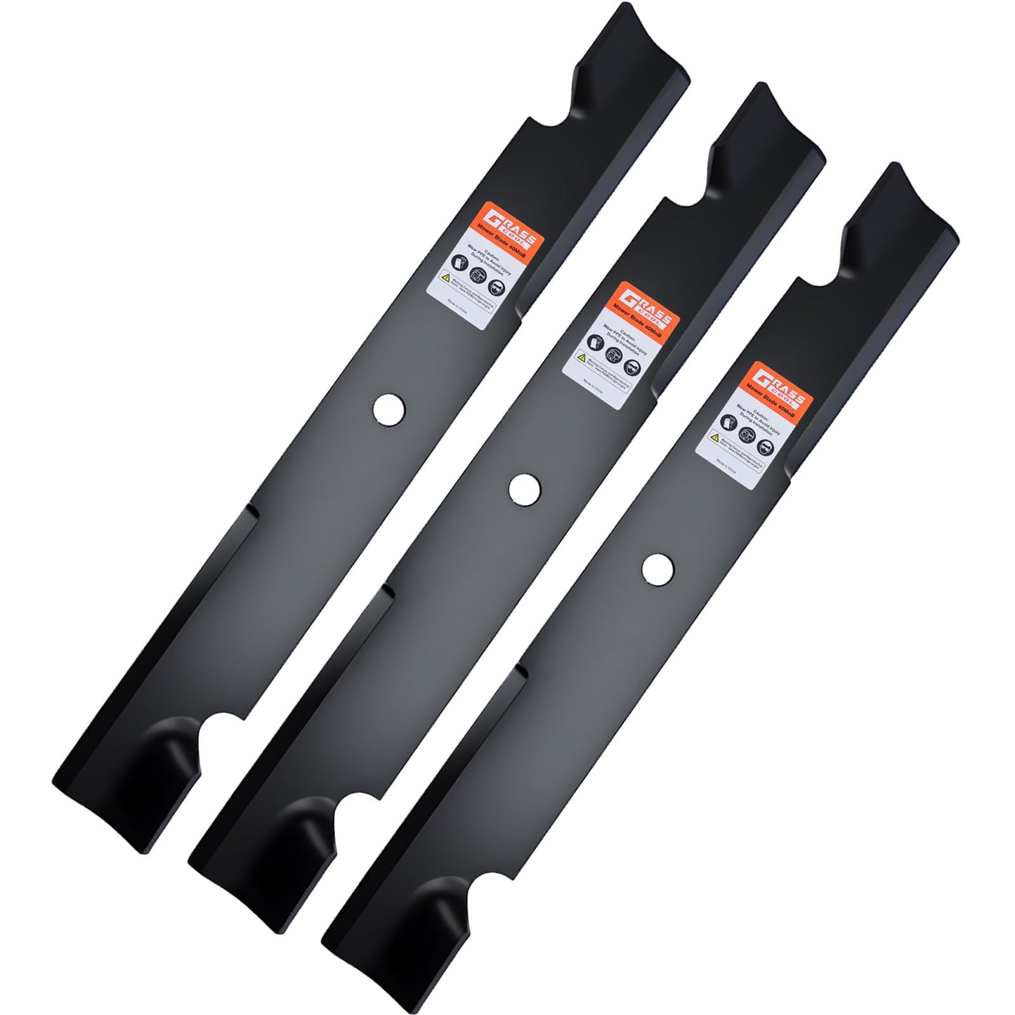 Grasscool 60 inch Maverick Zero Turn Mower Blades Compatible with Bad Boy ZT Elite Exmark Lazer Z Toro 60" Lawnmower Replace for 038-2007-00 038-6050-00 038-6060-00 (Circle Hole)