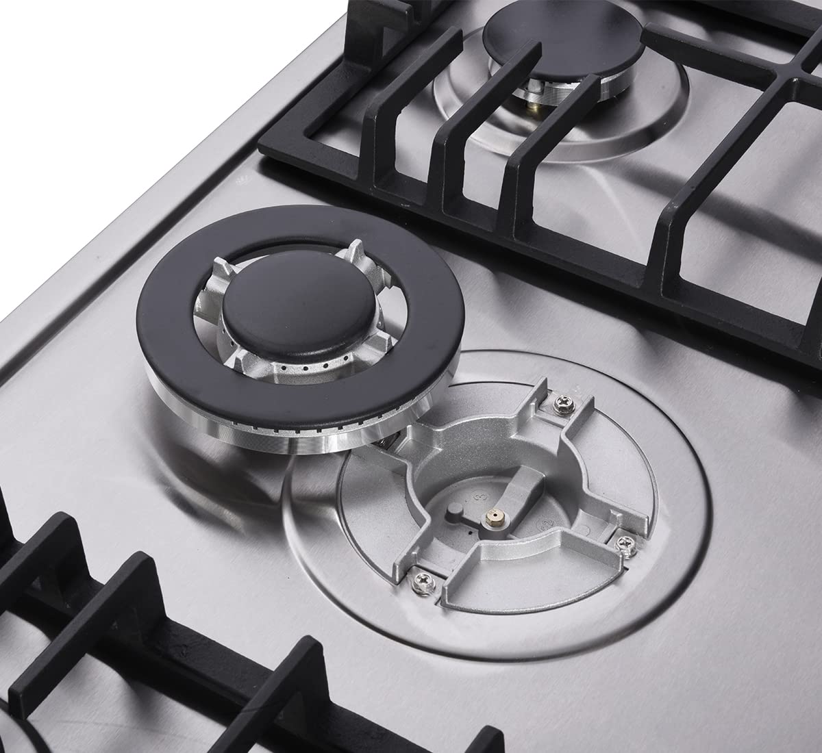 Deli-kit 30 Inch Gas Cooktop - Dual Fuel Sealed 5 Burners Drop-In Stainless Steel Hob DK257-A01