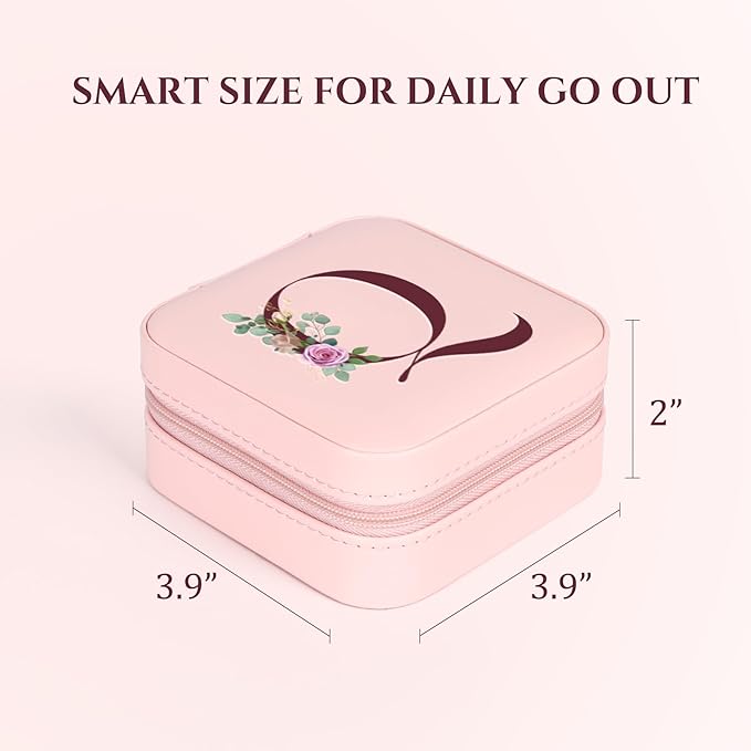 Easter Basket Stuffers for Teens Essentials, Valentines Day Christmas Stocking Stuffers for Women Teen Girl Gifts Trendy Stuff Travel Jewelry Box Case Organizer Personalized Birthday Gifts