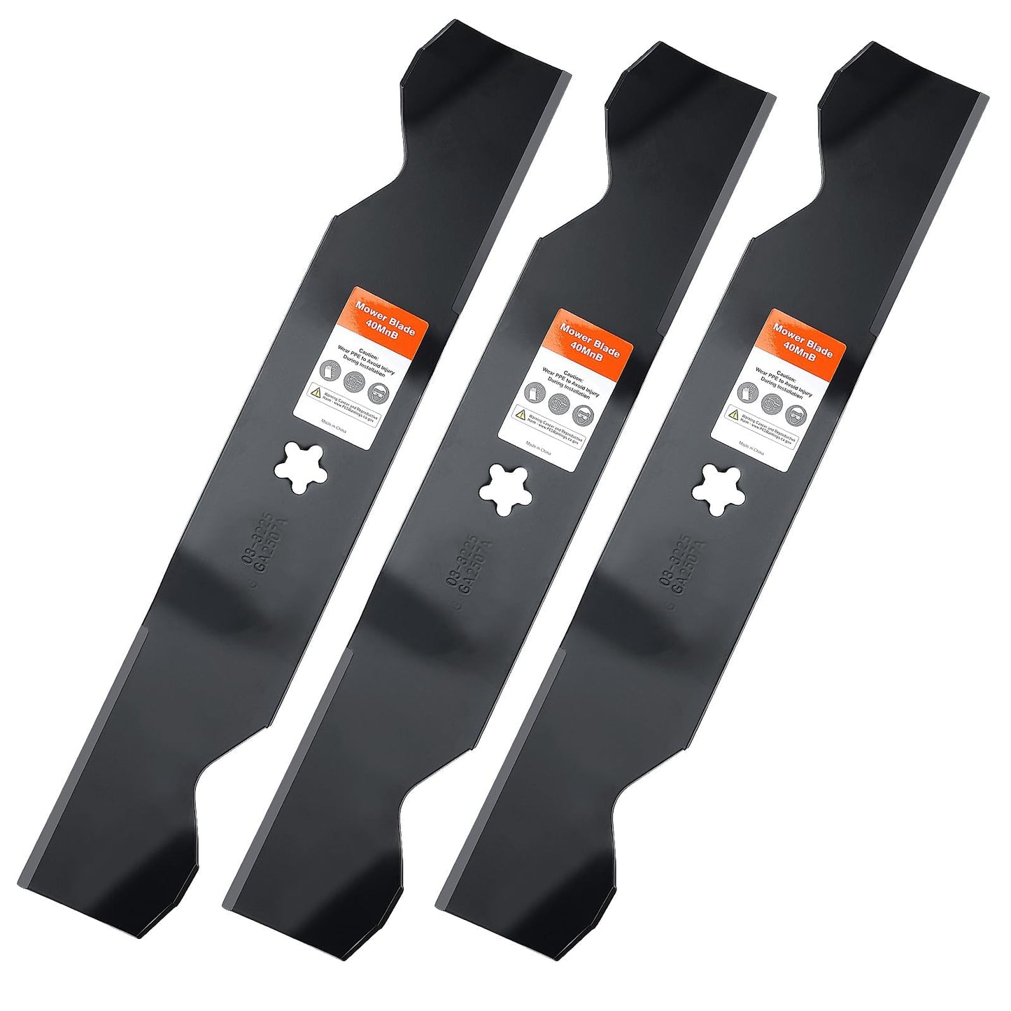 Grasscool 532187256 Mower Blades for Husqvarna Z254F Z254 MZ54 RZ5424 RZ5426 YTH26V54 YTH2454 YTH24V54 LGT2654 LGT2554 54'' Deck Lawn Mower Replace 187256 532187254 (Medium Lift)
