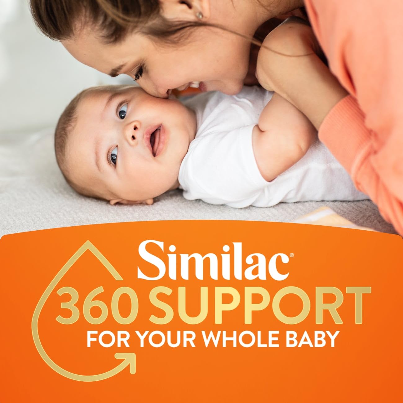 Similac 360 Total Care Sensitive Infant Formula for Fussiness & Gas Due to Lactose Sensitivity, Has 5 HMO Prebiotics, Baby Formula Powder, 20.1-oz Tub