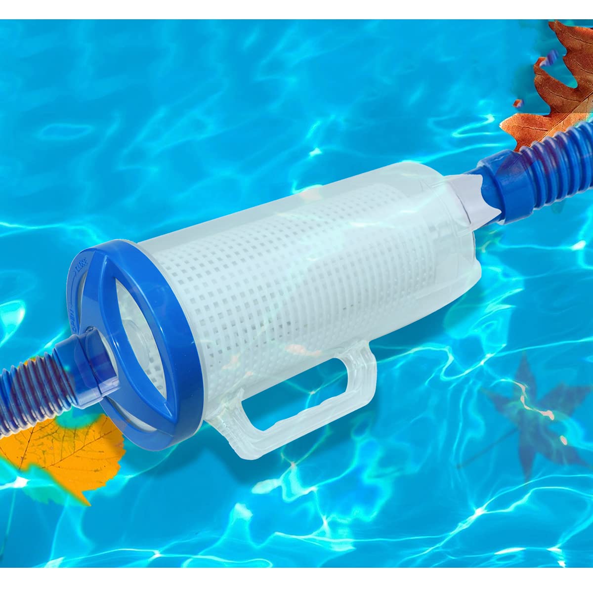 Large Pool Leaf Catcher,Leaf Canister for Pool Vacuum, in-line Pool Filter Canister with Mesh Basket, Compatible with Hayward Automatic & Manual Suction Pool Cleaners