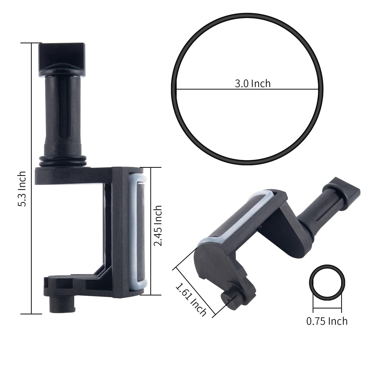 ATIE Pool Valve Diverter Kit 4720 Replacement for Jandy 2 Port or 3 Port Never Lube Pool Diverter Valve Standard Diverter 4720 (2 Pack)