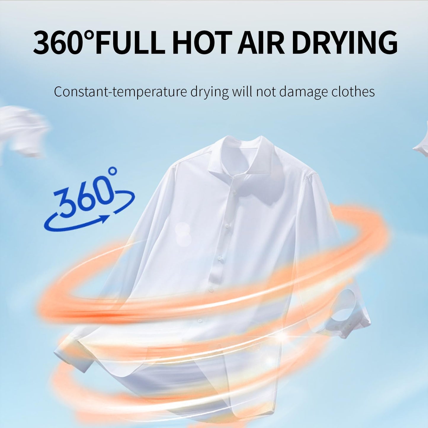 Portable Dryers for Laundry,900W Quickly Dry Portable Clothes Dryer for Clothes & Shoes, Large Capacity Portable Laundry Dryer for Apartments & Travel