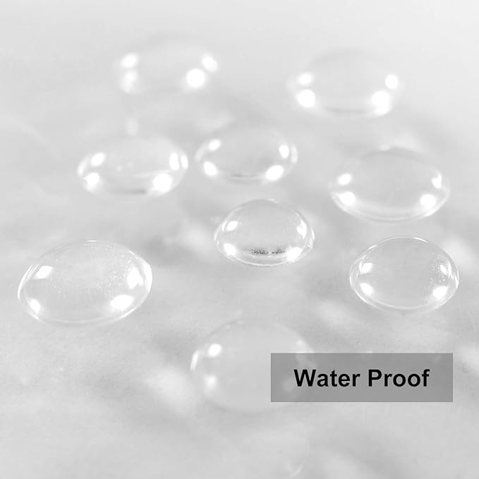 Barossa Design Extra Wide Shower Curtain Liner 108" x 72" with 8 Magnets - Waterproof PEVA Around Shower Liner for Bathroom, PVC Free, Metal Grommets - Clear, 108X72