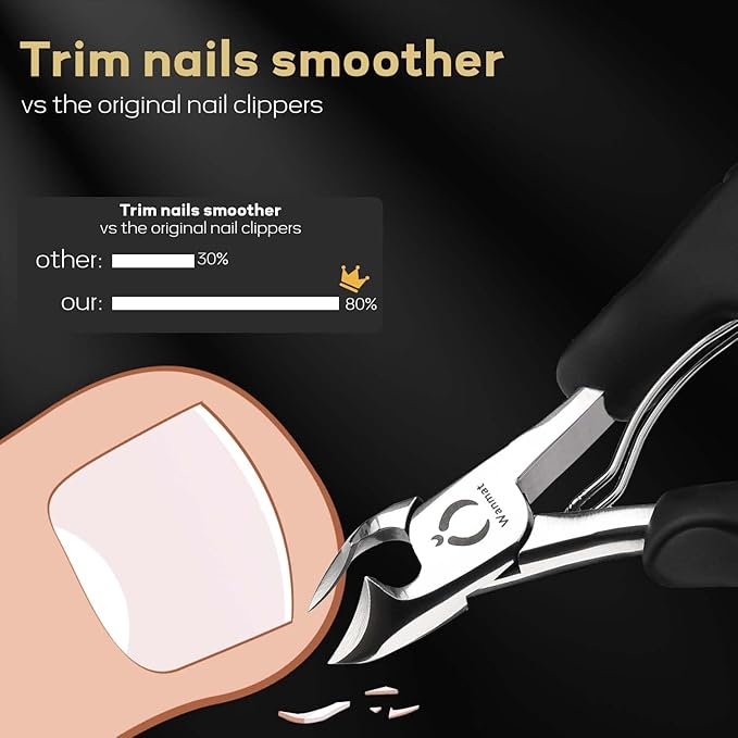 Upgraded Toe Nail Clippers for Men, 6pcs Toenail Clippers, (1pcs)