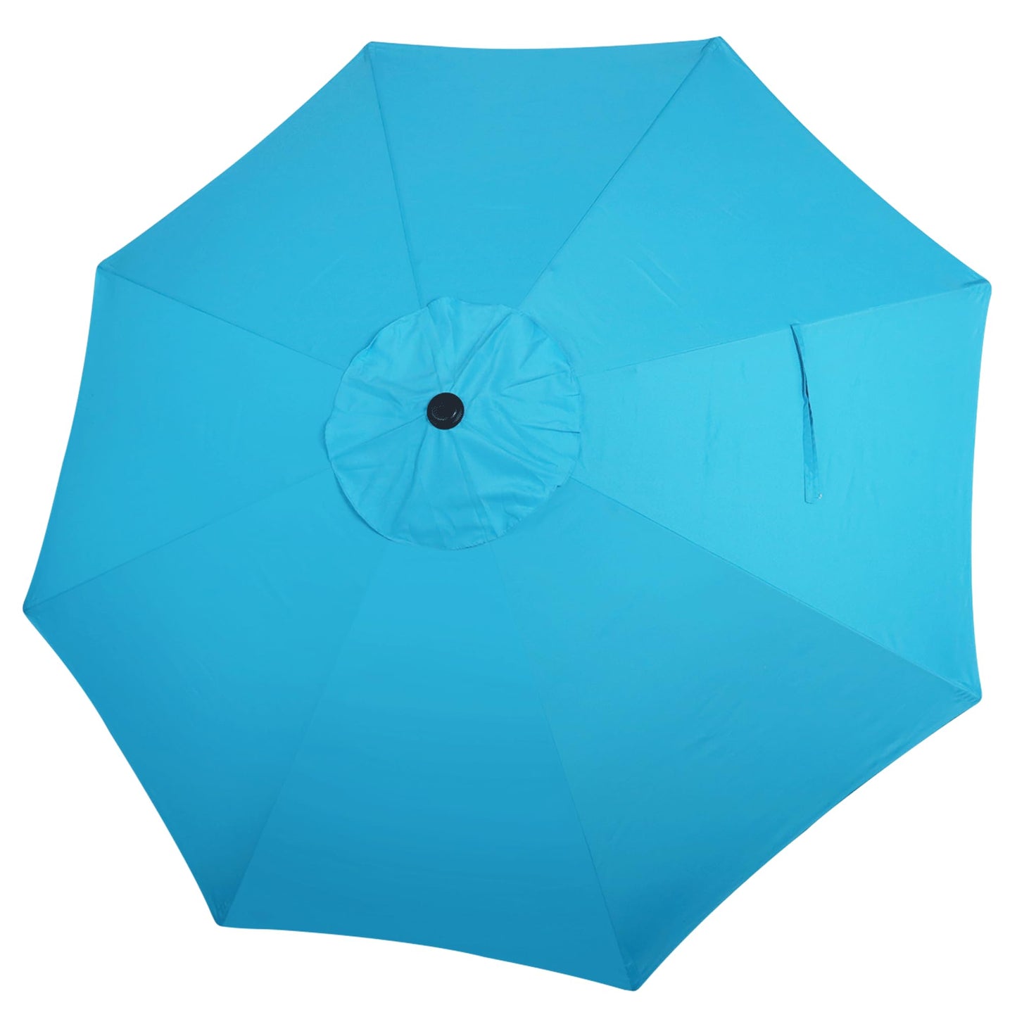 Blissun 9ft Patio Umbrella Replacement Canopy, Market Umbrella Top, Outdoor Table Umbrella Canopy for 8 Ribs, Canopy Only (Light Blue)