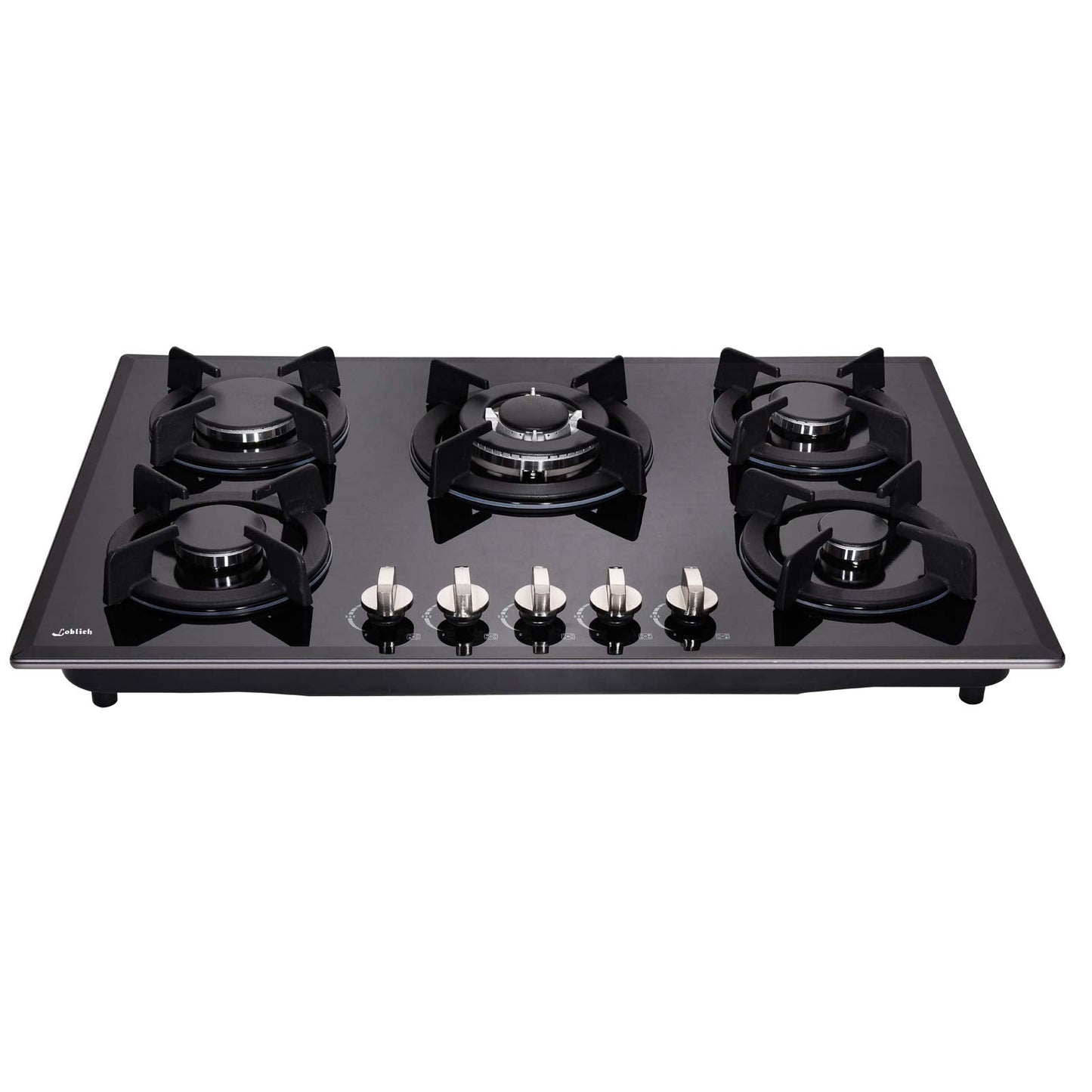 30 Inch Gas Cooktop, Built-in Tempered Glass Stovetop With 5 High Efficiency Burners - LPG/NG Convertible Gas Hob