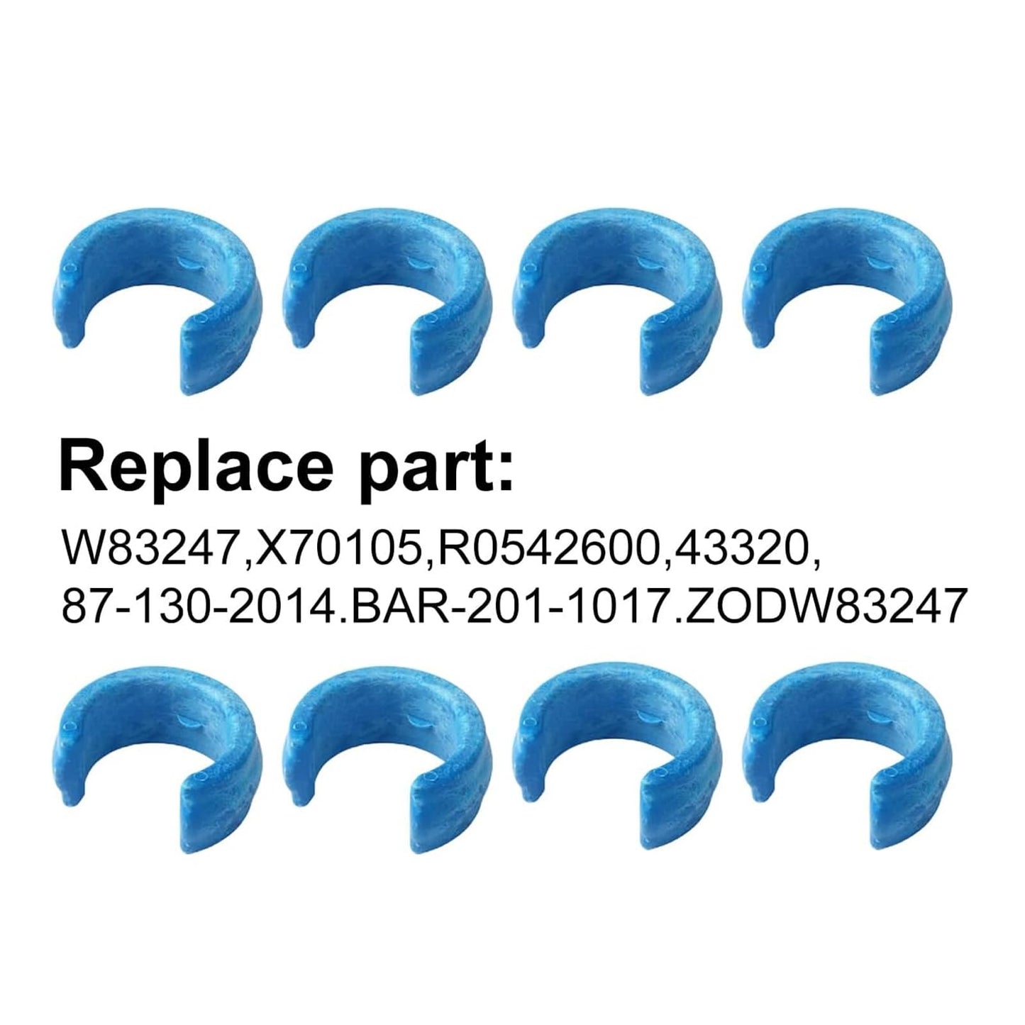 8 Pack Pool Cleaner Hose Weight Compatible with Zodiac Baracuda W83247 X70105 or Pentair Kreepy Krauly K12054 K12454, Blue