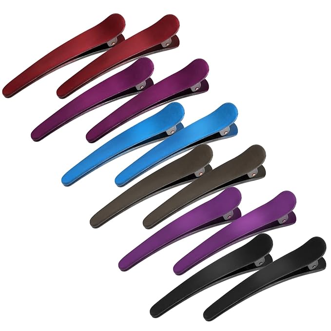 YISSION 12 PCS Hair Clips for Styling Sectioning, 3 Inch Alligator No Crease Duck Billed Hair Barrettes for Women Girls