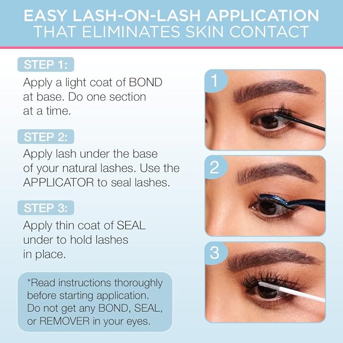 Ardell Seamless Underlash Extensions, Diy Lash Clusters, Eyelash Extension Kit, Modern Wing, Up To 5 Applications - 32 Ct, 1-Pack