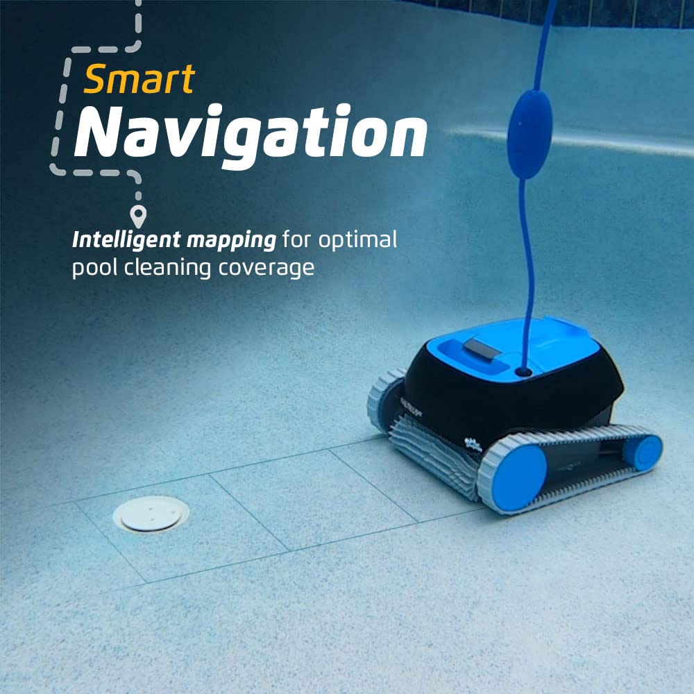 Dolphin Nautilus CC Automatic Robotic Pool Vacuum Cleaner, Always Cleaning, Never Charging, Includes Caddy for Easy Transport and Storage, Ideal for In-Ground Pools up to 33 FT in Length