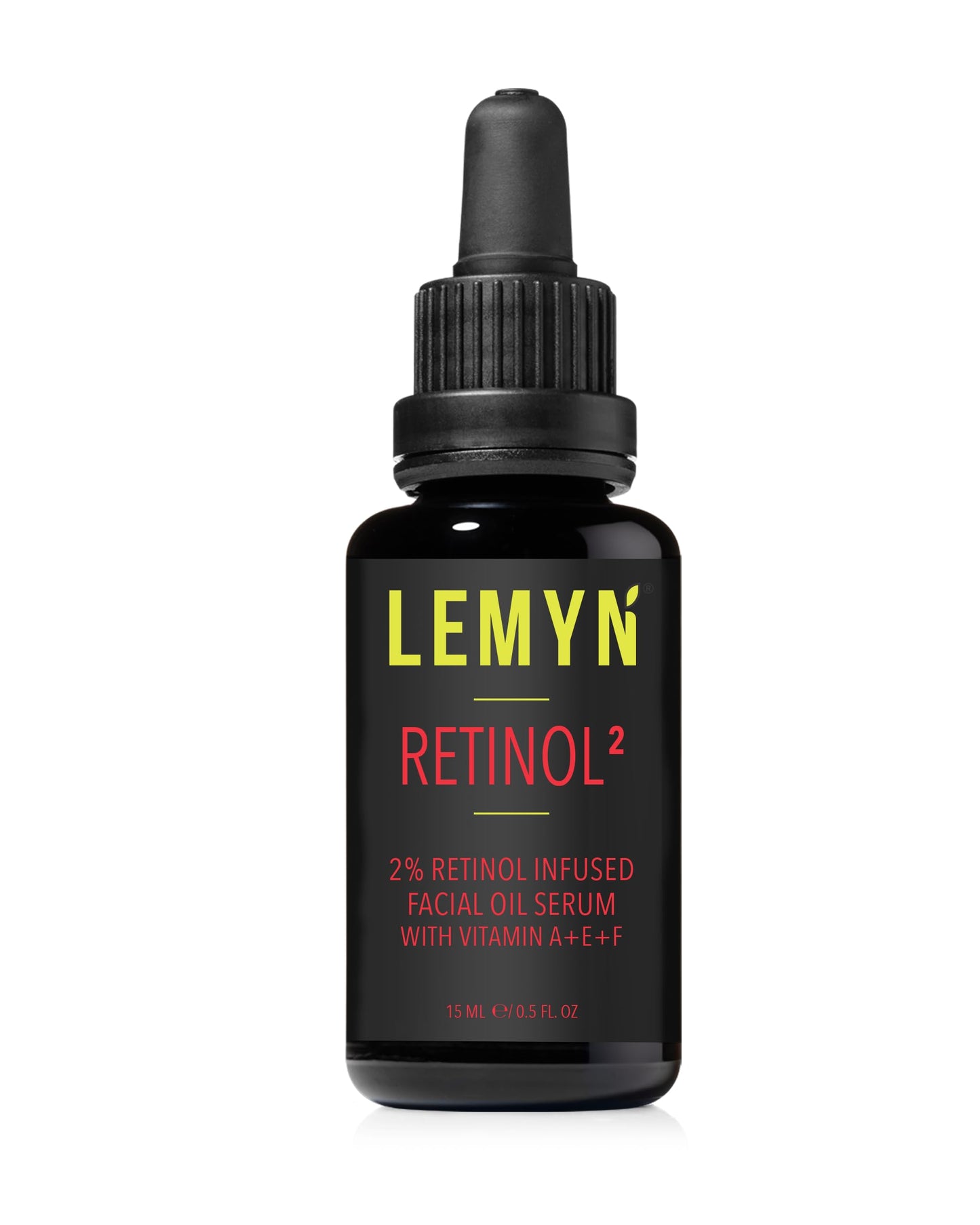 Lemyn Organics Retinol2 Facial Oil Serum with 2% Advanced Gentle Retinol, Vitamin A+E+F – Freshly Made Anti-Aging, Hydrating, and Firming Formula | 15ml