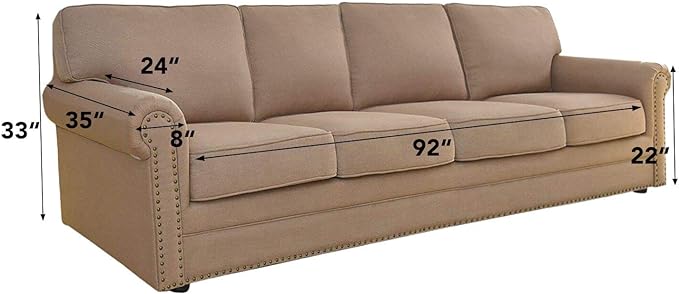 Easy-Going Stretch 4 Seater Sofa Slipcover 1-Piece Sofa Cover Furniture Protector Couch Soft with Elastic Bottom for Kids, Polyester Spandex Jacquard Fabric Small Checks Wine
