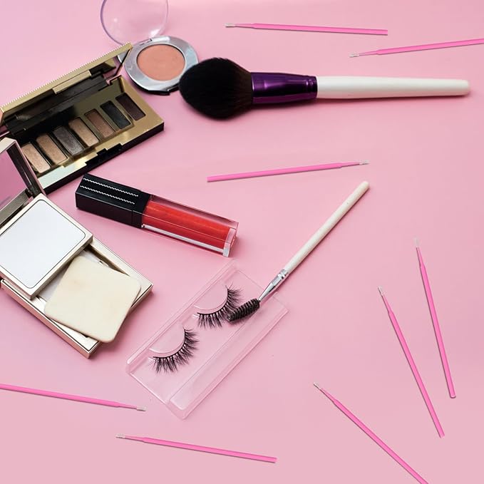 Micro Brushes, Microswabs For Eyelash Extensions & Makeup, Lint Free Lip Micro Applicator Brush, Disposable Micro Swabs, Eye Lash Mascara Wands