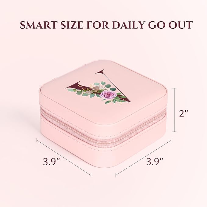 Easter Basket Stuffers for Teens Essentials, Valentines Day Christmas Stocking Stuffers for Women Teen Girl Gifts Trendy Stuff Travel Jewelry Box Case Organizer Personalized Birthday Gifts