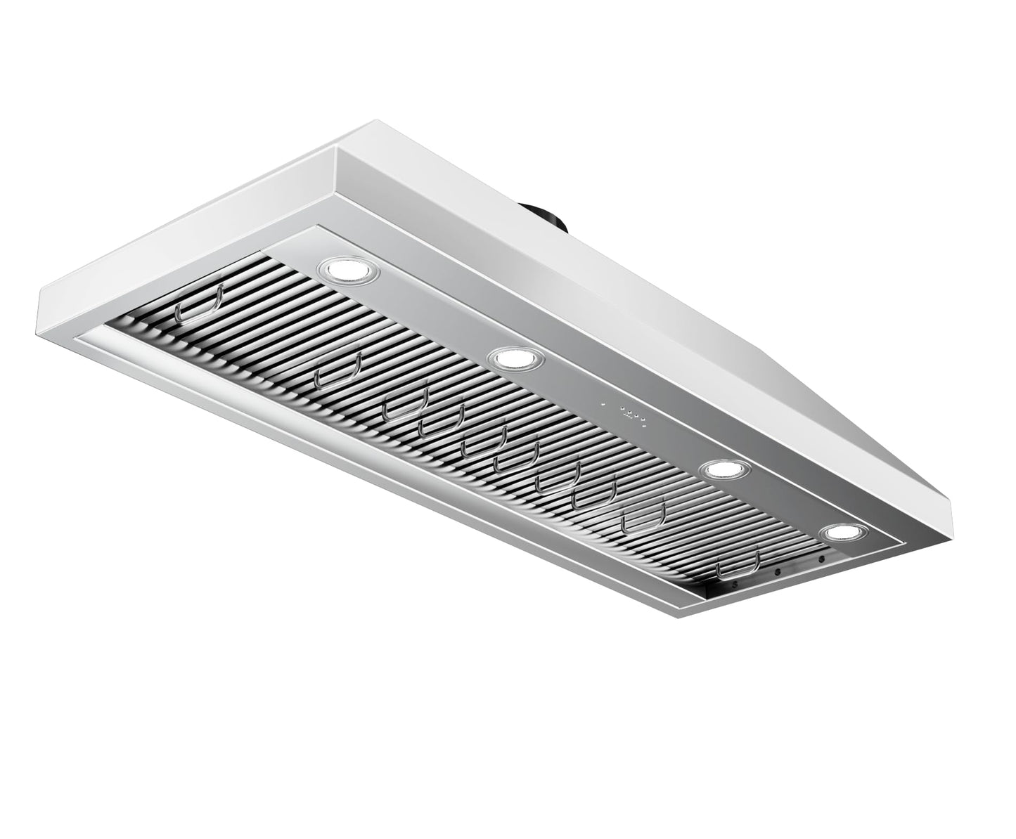 CT Copper Tailor Built-in Range Hood Insert Vent 48 Inch, 1150 CFM with 4-Speed Fan, LED Light, Dishwasher-safe Baffle Filter,Stainless Steel