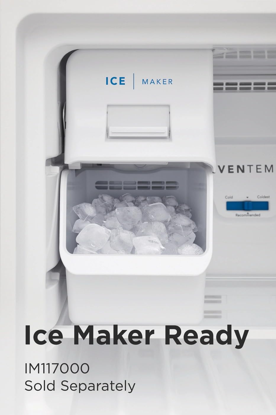 Frigidaire FFTR1835VB 30" Top Freezer Refrigerator with 18.3 cu. ft. Capacity LED Lighting Frost Free Defrost ADA Compliant in Black