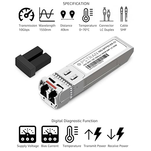 OPSTRAN 10GBASE-ER SFP+ Optical Transceiver Module Compatible with Arista Networks SFP-10G-ER 1550nm 40km DOM Duplex LC SMF
