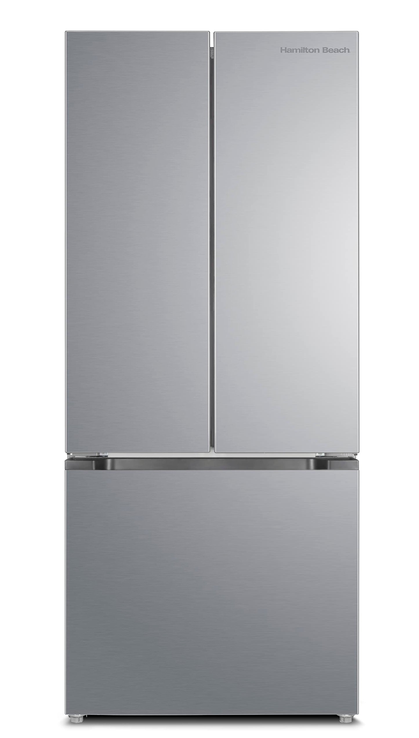 Hamilton Beach HBF1770 French Door Counter Depth Refrigerator with Freezer Drawer, 17.7 cu ft, Stainless Steel (Full Size)