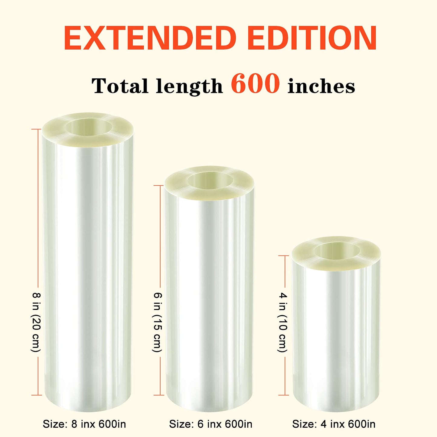 Cake Collars 6 x 600inch (5.9 mil thick) Transparent Acetate Sheets Rolls for Baking Surrounding Edge Decorating
