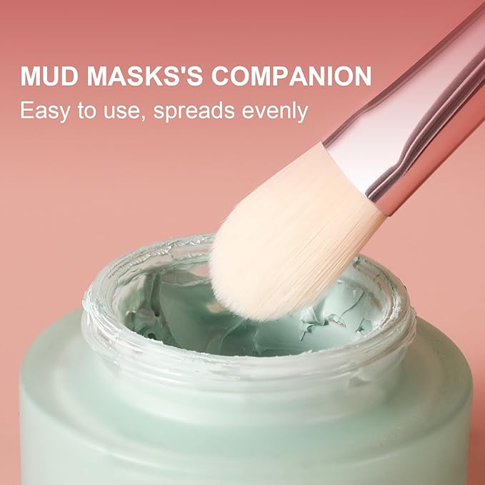 Facial Mask Application BrushÃ¯Â¼ÂSoft Bristle Face Mask Applicator | Skincare Enhancer | Cosmetic Tools with Fiber Brush Head for Mud, Clay Mask, DIY, Gels, Modeling Mask, Body Lotion, and BB Cream