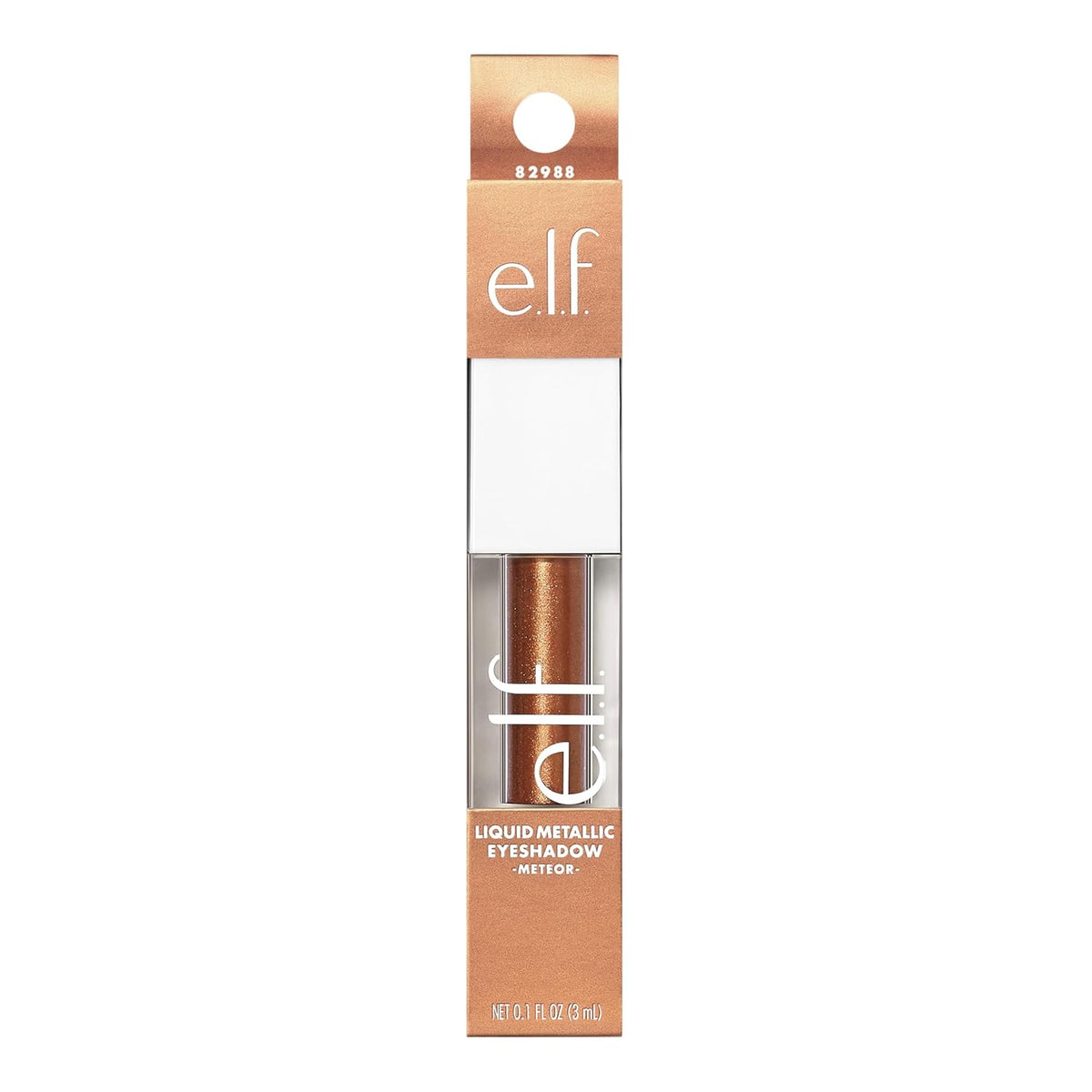e.l.f. Liquid Metallic Eyeshadow, Quick-Drying, Long-Lasting, Gel-Based Formula For One-Swipe Pigmented Coverage, Vegan & Cruelty-Free, Meteor