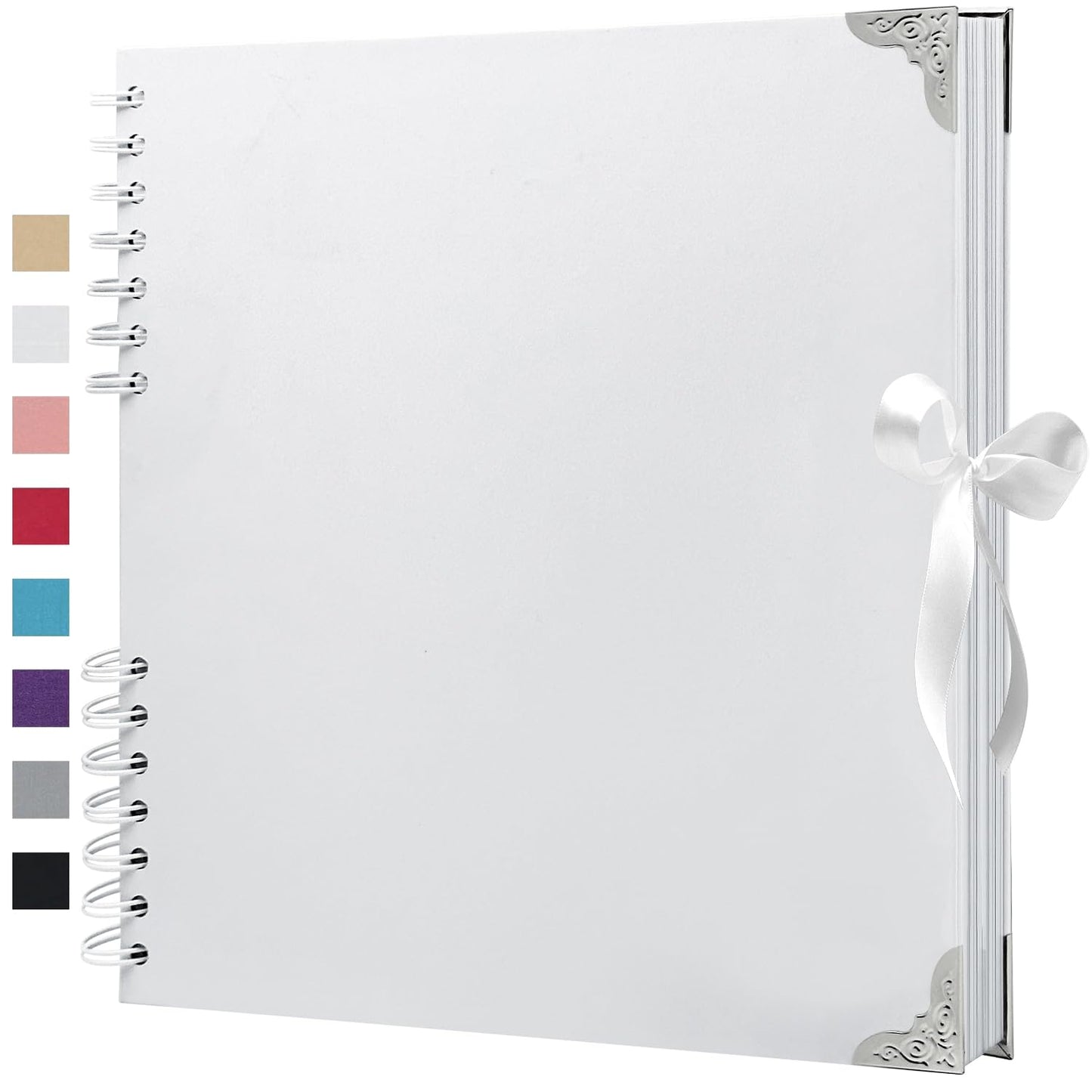 HoneyTolly Scrapbook Album 10x10 Inch - Hardcover Kraft Paper Photo Album with 80 Pages, Memory Book for Wedding, Anniversary, Family, Christmas, Baby Shower, Ideal for Preserving Precious Moments