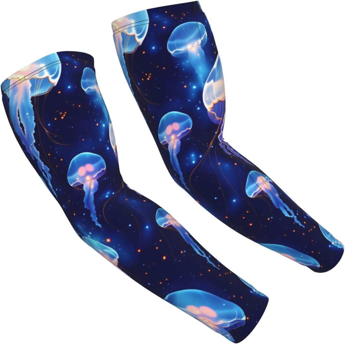 Koala Galaxy Moon Arm Sleeves Sun Protection Arm Sleeves Sports Compression Long Sleeve for Men Women
