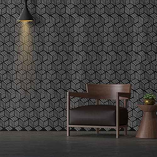 9 Pieces 12 x 12 Inch Geometric Wall Stencils Herringbone Geometric Wall Templates Painting Stencils Reusable Art Modern Tile Stencil for Painting on Walls Floor Canvas Wood Furniture