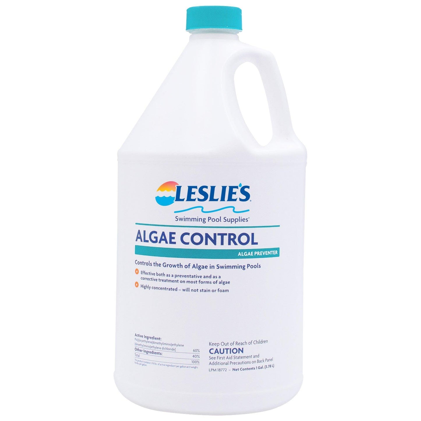Leslie's Algae Preventative - Non-Staining Algae Control for Swimming Pools, Spas, and Hot Tubs - 1 Gallon