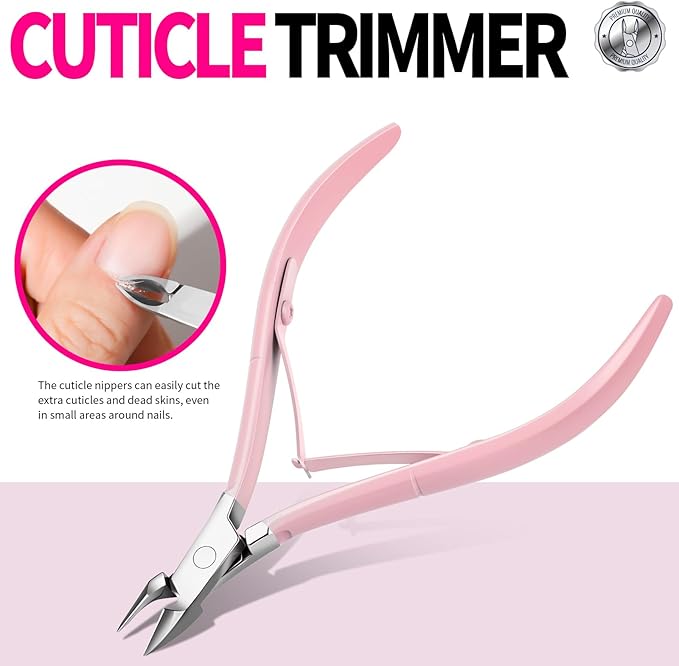 FANDAMEI Nail Kit, Nail Tools with Cuticle Trimmer, Glass Nail File, Nail Files for Natural Nails, Cuticle Nippers, Cuticle Pusher, Nail Care Kit, Manicure Kit for Women