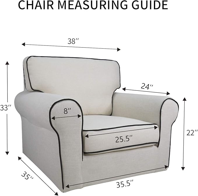PureFit Super Stretch Chair Sofa Slipcover – Spandex Non Slip Soft Couch Sofa Cover, Washable Furniture Protector with Non Skid Foam and Elastic Bottom for Kids, Pets （Chair, Chocolate）