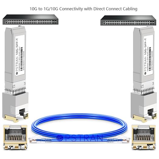 OPSTRAN 10GBASE-T SFP+ to RJ45 Copper Transceiver Module Compatible with Juniper EX-SFP-10GE-T QFX-SFP-10GE-T SRX-SFP-10GE-T 10G SFP+ 30m Cat6a/7 4 Pack