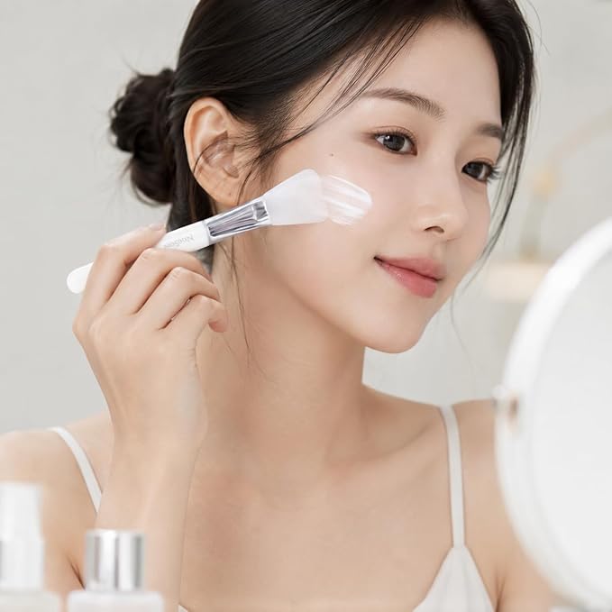 Silicon Jelly Brush | Mask Application Tool for Enhancer | Easy to Clean | Face Mask Applicator | All Skin Types | K-beauty Skin Care | 2 Piece (Made in Korea)